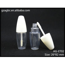 Transparent&Empty Special Shape Lip Gloss Tube AG-ET02, AGPM Cosmetic Packaging , Custom Colors/Logo